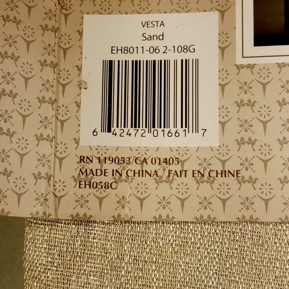 Exclusive Home VESTA  Room Darkening  Grommet Panels  2pc  SAND  52" x 108"  NEW - Picture 4 of 13